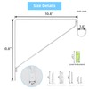 10-Pack Closet Rod Bracket, 10.8x10.8Inch Closet Shelf Brackets Heavy Duty