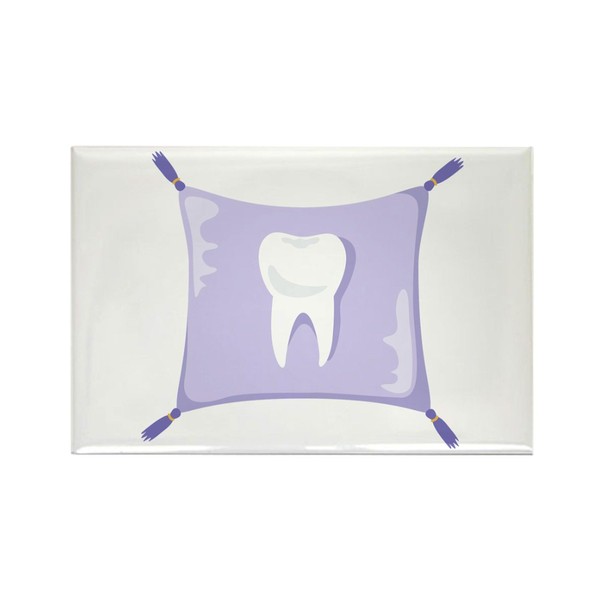 CafePress Tooth Fairy Pillow Magnets Rectangle Magnet, 3"x2" Refrigerator Magnet
