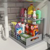 REALINN Under Sink Organizer, Pull Out Cabinet Organizer 2 Tier