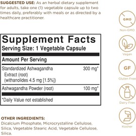Ashwagandha 60 vegetable capsules