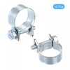 sourcing map 15-17mm Mini Fuel Injection Hose Clamp Zinc Plated
