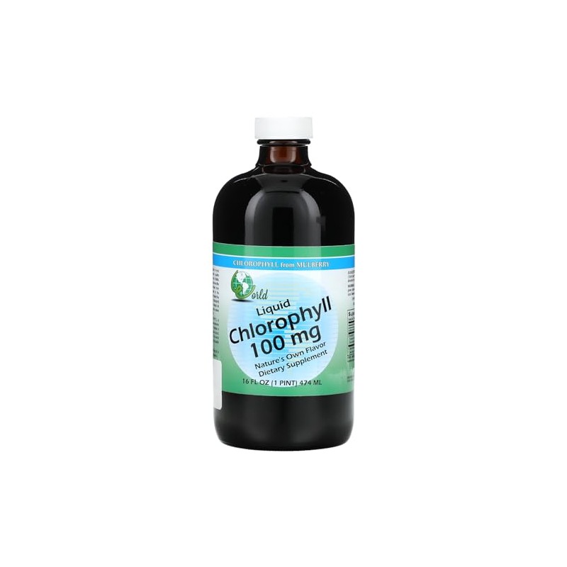 World Organic Liquid Chlorophyll 100mg Mullberry, 0.02 Pound
