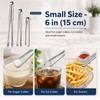 Foyohaven Stainless Steel Kitchen Tongs Set of 3, 6-11.5in Non-Slip
