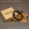 Triple Protection Bracelet for Men/Women – Handmade with Tiger Eye,