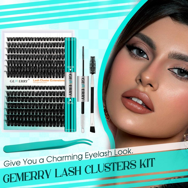 Individual Eyelashes, 100D DIY Cluster Eyelashes, 0.07 D Curl, 10-18