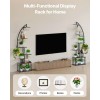 65.5 Inch 7 Tier Lighted Indoor Plant Stand Metal Corner