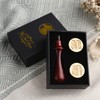 iTERYOU 2Pcs Letter L Wax Seal Stamp with Gift Box,