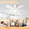 Ceiling Fan with Light, Wireless Remote, Flush Mount Design, Adjustable
