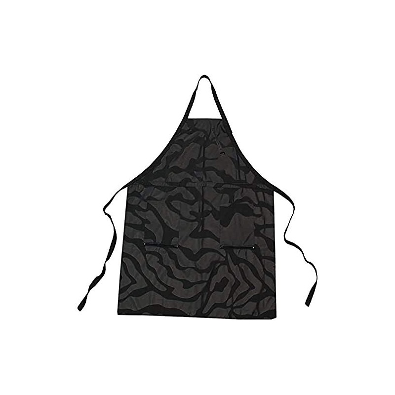 Trend Design Nano Apron Färbeschürze mit Werkzeuggürtel und Reißverschlusstaschen, schwarz,