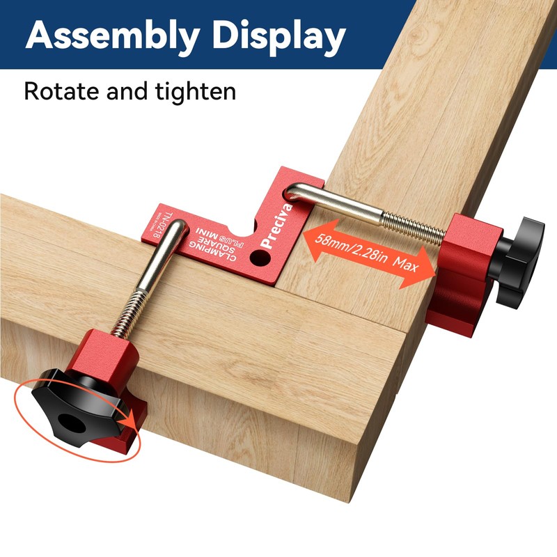 Preciva 90 Degree Mini Positioning Squares 2 Sets (2.32''x 2.32''),