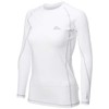Fila 419402 Women's Long Sleeve Compression Sportswear, WT, L