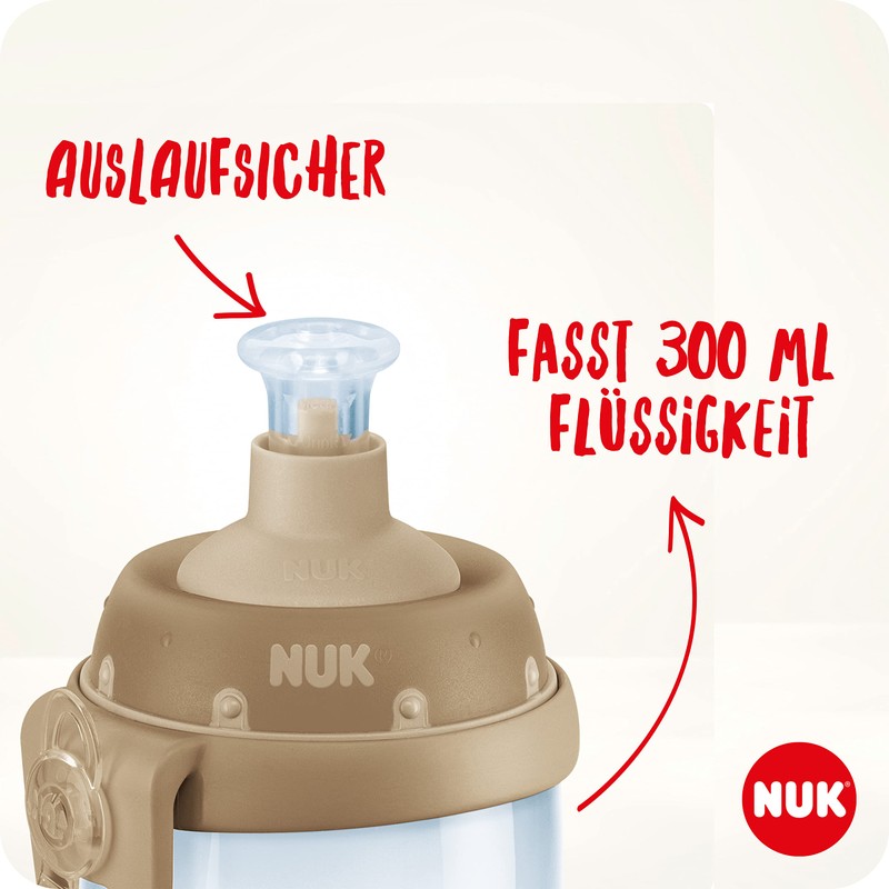 NUK Junior Cup Drinking Bottle with Chameleon Effect, 18+ Months,
