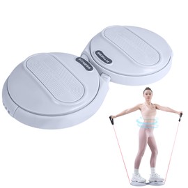 kisnbld Ab Twister Board, Waist Twister Machine with Resistance Bands, Waist Twisting Disc for Core & Ab Exercise, Foot Massage, Ideal for Slimming Workout