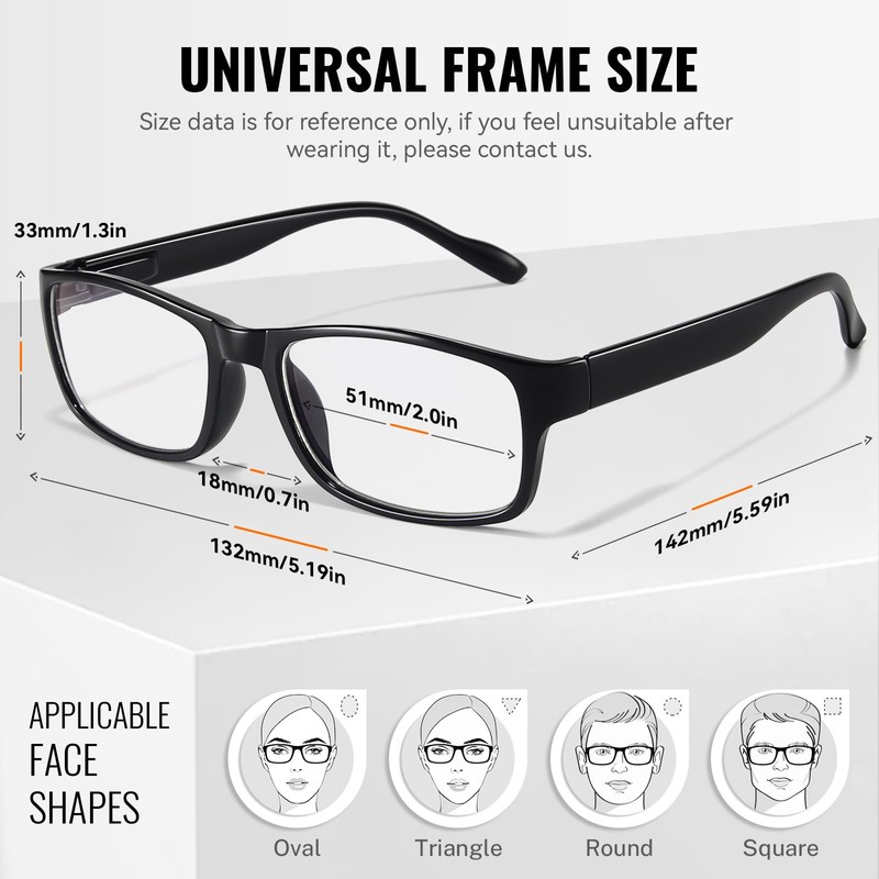 Gaoye Reading Glasses Blue Light Blocking, Readers for Women Men