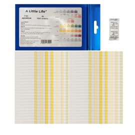 A Little Life 7 in1 Aquarium Test Strips, (50 Strips), Fish Tank Testing Kit for Nitrate, Nitrite, pH, Chlorine, Total Hardness, Total Alkalinity and Carbonate