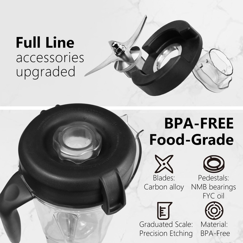 For Blender Pitcher,64oz Low-Profile for replacement pitcher fit for 5000