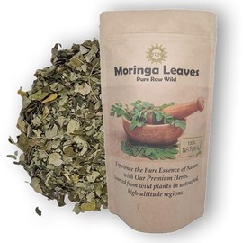 Premium Moringa Dried Leaves 50g – 100% Pure, Raw, Wild, Non-GMO, Vegan – Supports Nutritional Health, Immune Function, and Energy Levels – Ideal for Herbal Teas and Smoothies
