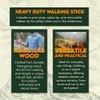 SE Survivor Series Heavy Duty Wooden Walking/Hiking Stick, 60" -