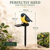 Solar Bird Garden Stake Light for Outdoor Décor – Resin
