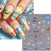 Summer Nail Art Stickers 5D Embossed Ocean Nail Art Decals