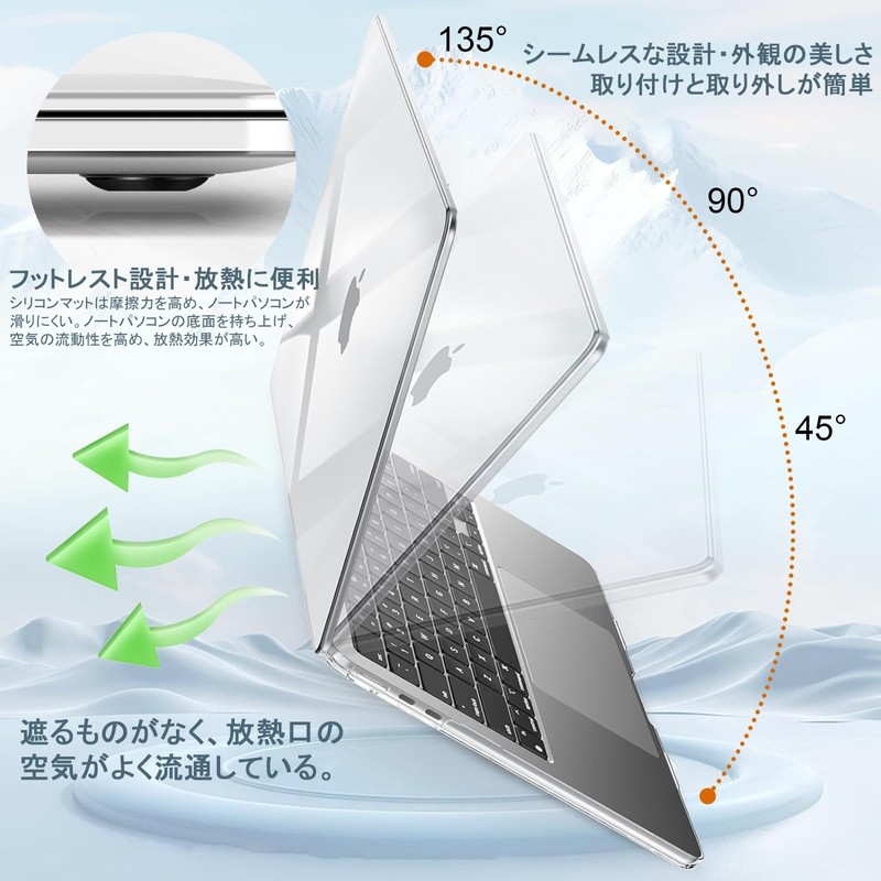 PRODELI Case [New Ultra-Thin] For MacBook Air 13.6 Inch Exclusive