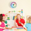 Lafocuse 12 Inch 3D Numbers Silent Colorful Kids Wall Clock