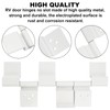Trailer Rv Door Hinges Replacement Parts 198295 Hinge Assembly (White)