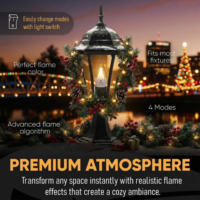 Fliq | LED Flame Light Bulb | 2 Pack |