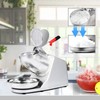 BOSBAK Electric Shaved Ice Machine, Ice Crusher Shaver with 2