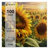 HEKU 100 napkins, 3-ply, 33 x 33 cm, sunflowers, absorbent