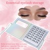 False Eyelash Organizer and Storage Case with Tweezer, Portable Lash