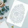 FINGERINSPIRE Paisley Stencil 11.7x8.3 inch Flowers Leaves Stencil Template Plastic