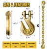 3/8" Tow Chain - G80 Trailer Safety Chain with G70