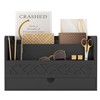 Bamboo Mail Organizer Countertop Desktop with Drawer - Desk Organizer