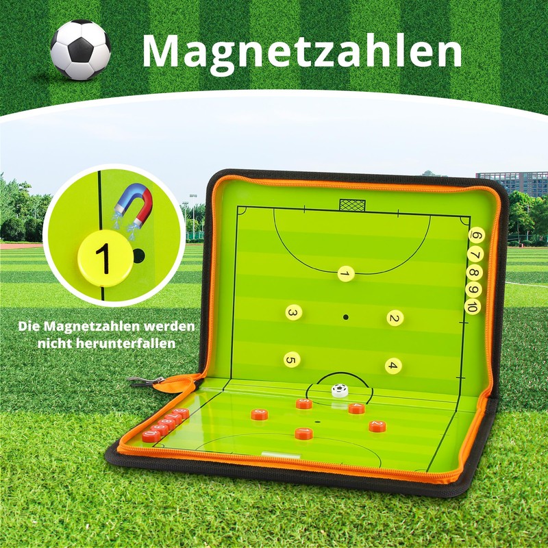 Futsal Tactical Board Magnets Tactical Folder Futsal Portable Trainer Folder