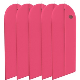 Fuchsia Dress and Gown Garment Travel Bags 5 Pack - 54" x 24" - Hanging Window