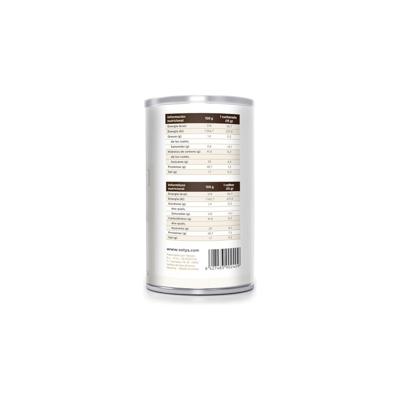 Sotya Leche SOJA Polvo 550 Gr 550 GR