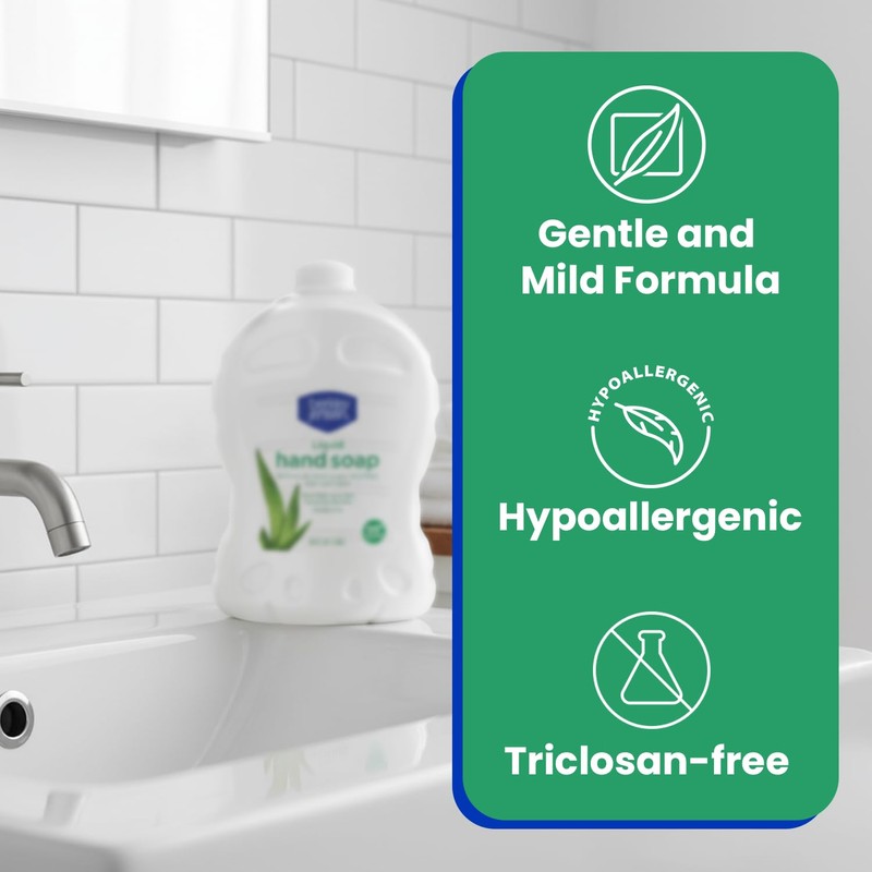 Berkley Jensen Liquid Hand Soap Refills with Aloe Vera -