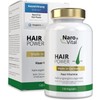 NaroVital Hair Power Hair Vitamins, High Dosage with Biotin, Zinc, Selenium, OPC, Millet Extract (Rich in Silicon and Silica), 120 Capsules (2 Months) for Hair & Beard Growth