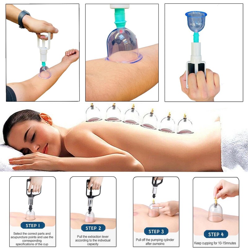 True Face 12pcs Cupping Therapy Set Vacuum Massage Cups Health