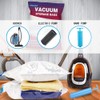 Vacuum Storage Bags (Small 6 Pack), Double-Zip Seal and Leak