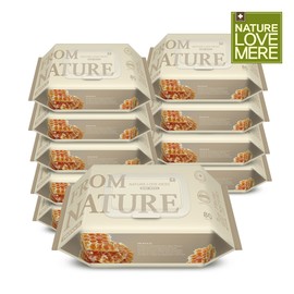 Nature Love Mere From Nature Propolis Wet Tissue Cap Type 80 sheets x 10 pieces 01. Propolis Wet Tissue Cap Type 80 sheets x 10 pieces / 네이쳐러브메레 프럼네이쳐 프로폴리스 물티슈 캡형 80매 10개입 01.프로폴리스 물티슈 캡형 80매x10개