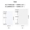 A5 Refills Paper, 160 Pages/80 Sheets Refill Pad, Insert Ruled