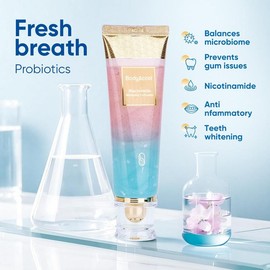 BodyAccel Whitening Toothpaste, Free of Fluoride, Nicotinamide, Anti plaque, Oral Health Management Teeth Whitening Solution-JZ - Specification: 2 pcs (affordable Pack)