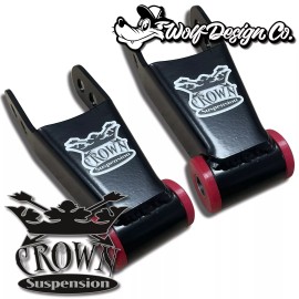 Crown 1973-1996 Ford F150 F100 2" Rear Lowering Drop Shackles Kit Crown Suspension