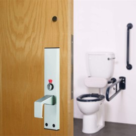 zoo ZAA100SA Disabled Facility Lock Toilet Indicator Bolt, Satin Anodised, 18.8 x 13.6 x 6.8 cm