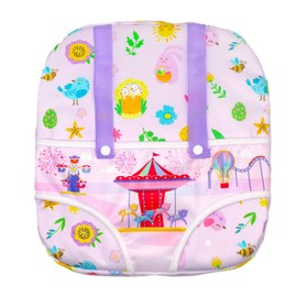 SOTOGO Baby Doll Carrier Doll Backpack Carrier for American Doll 15 Inch to 18 Inch Dolls, Carousel Style