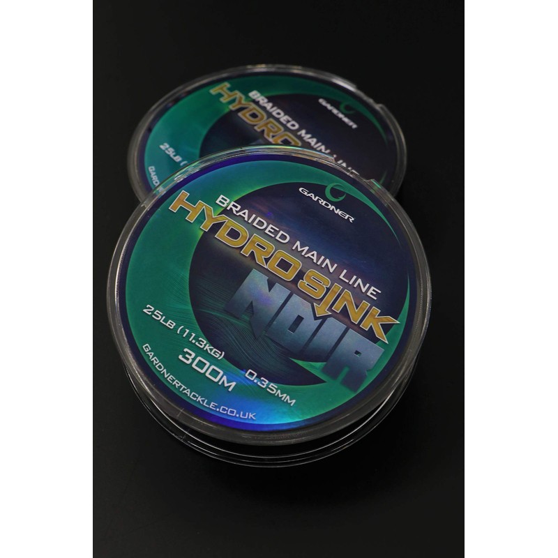 Gardner Tackle Hydro Sink Noir Braided Mainline (Black, 300)