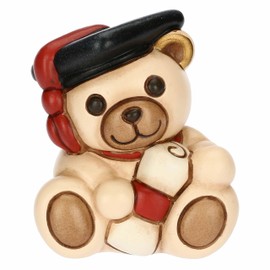 THUN, Hand-Painted Ceramic Graduation Teddy Party Favours Small Version 5.5 x 4.7 x 7.7 cm