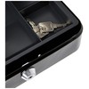 5 Star Facilities Cash Box with 5-compartment Tray Steel Spring